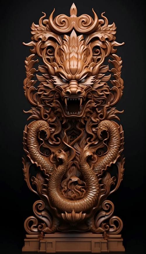 有沒有木雕龍頭的3D模型？