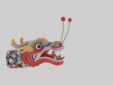 有沒有木雕龍頭的3D模型？
