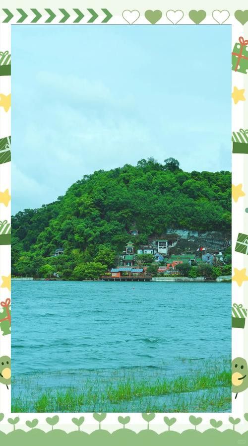 湖光巖神龜和龍魚的照片