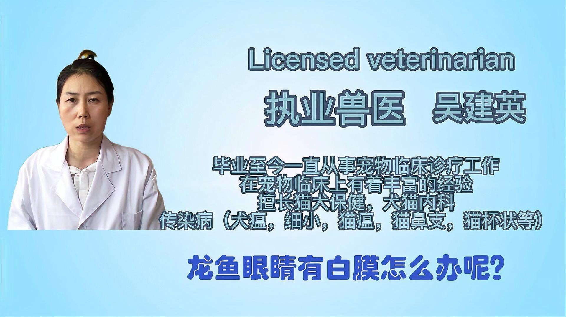 龍魚眼睛里面有一顆白點點怎么辦