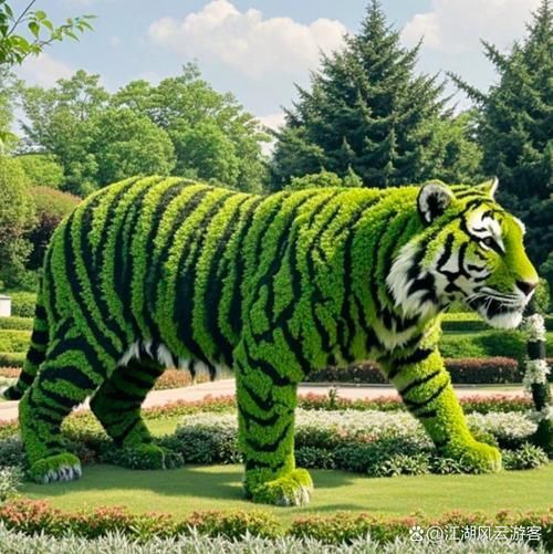 綠色老虎圖片