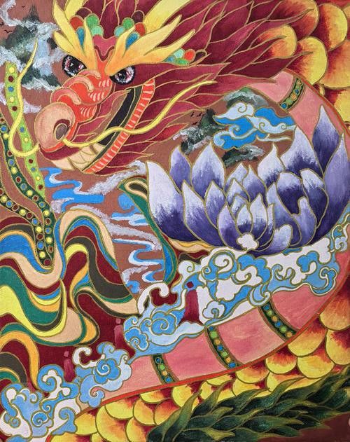 給我推薦一些高清的紅龍魚壁紙圖片