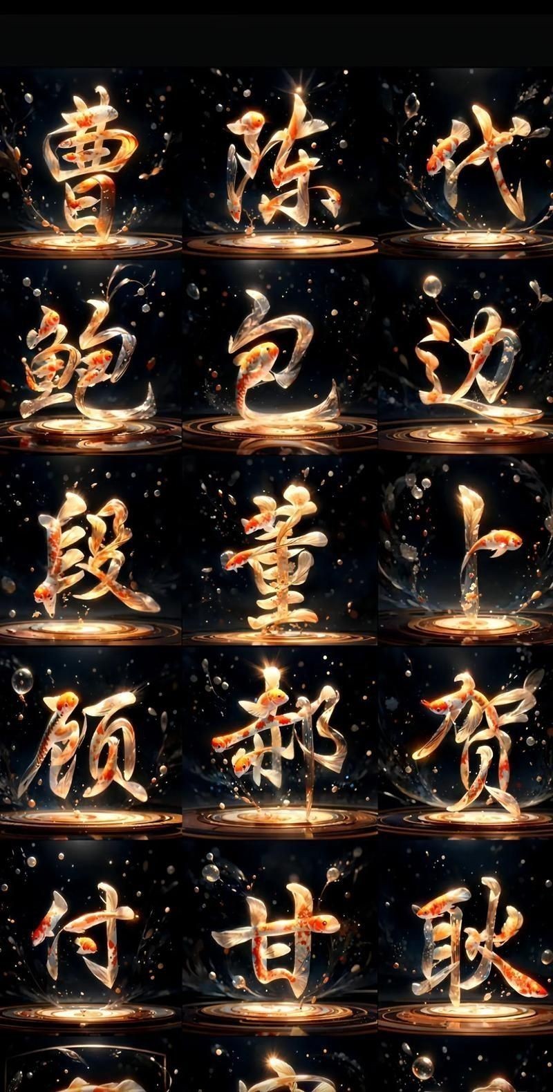 錦鯉白字霸氣圖片