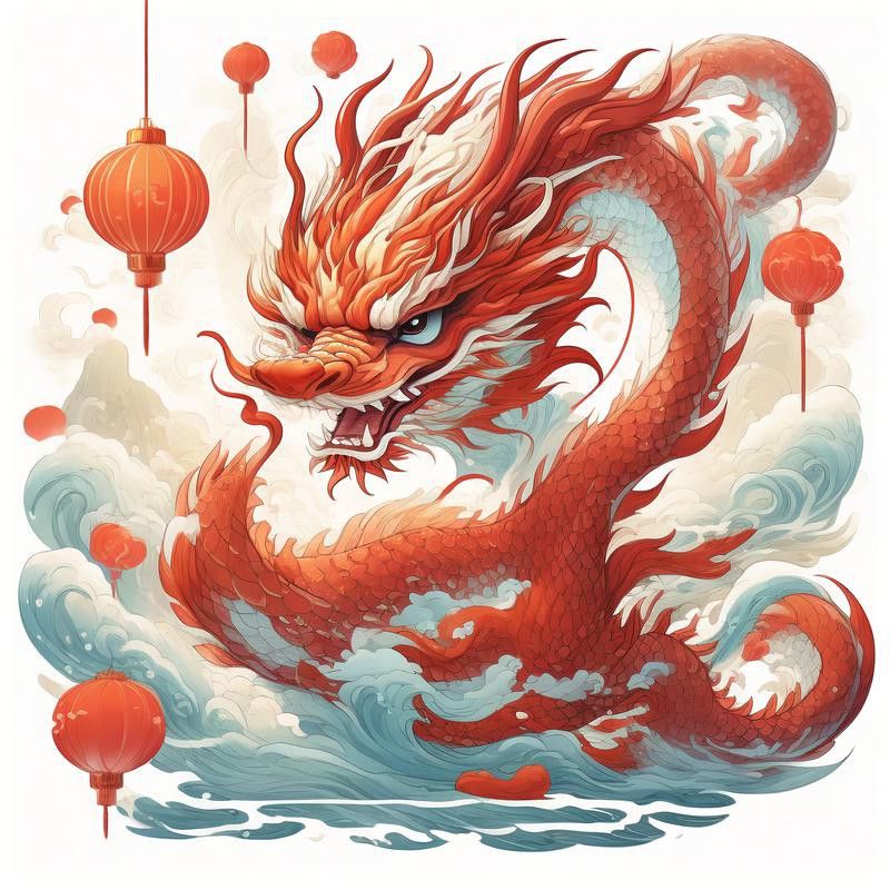 有沒有簡約干凈的紅龍微信頭像？