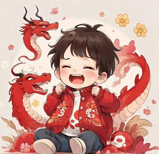 有沒有簡約干凈的紅龍微信頭像？