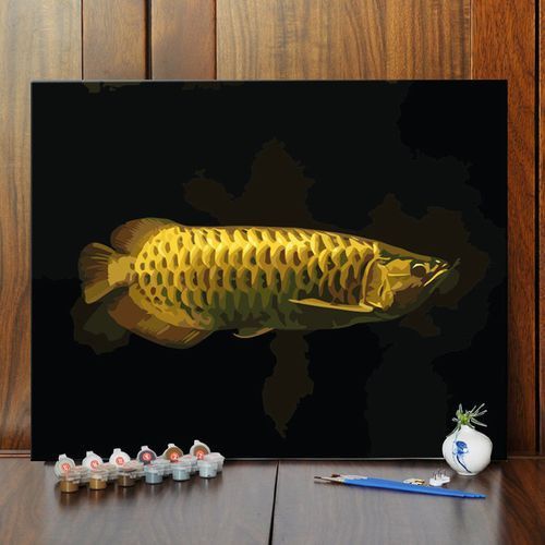 金龍魚立體畫圖片