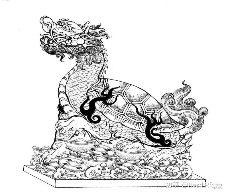有沒有龍龜的雕塑圖片？