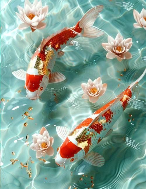 給我一些招財(cái)轉(zhuǎn)運(yùn)魚的壁紙圖片