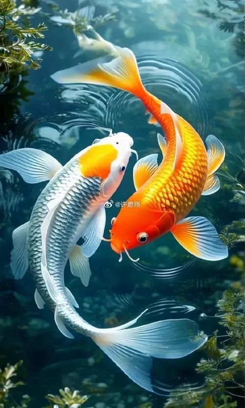 給我一些招財(cái)轉(zhuǎn)運(yùn)魚的壁紙圖片