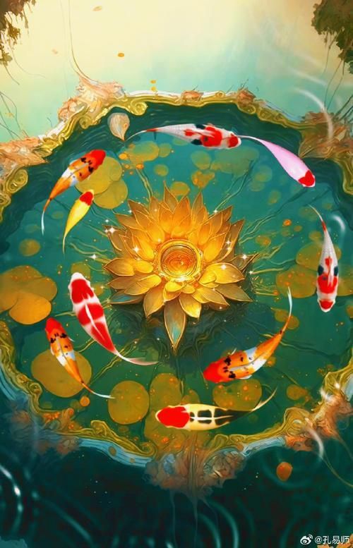 給我一些招財(cái)轉(zhuǎn)運(yùn)魚的壁紙圖片