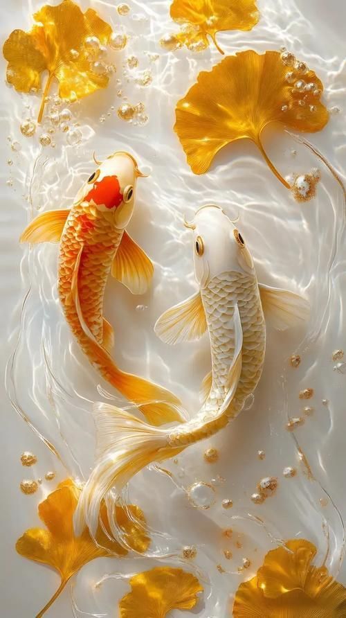 給我一些招財(cái)轉(zhuǎn)運(yùn)魚的壁紙圖片