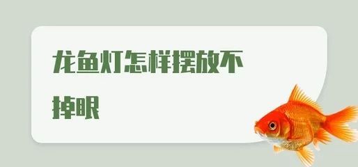 龍魚燈應該怎樣擺放：龍魚掉眼的原因有很多，龍魚燈應該怎樣擺放龍魚燈的擺放