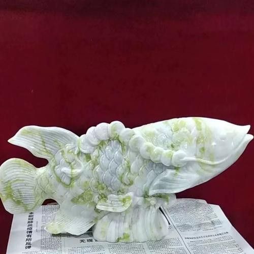 白玉金龍魚擺件圖片欣賞