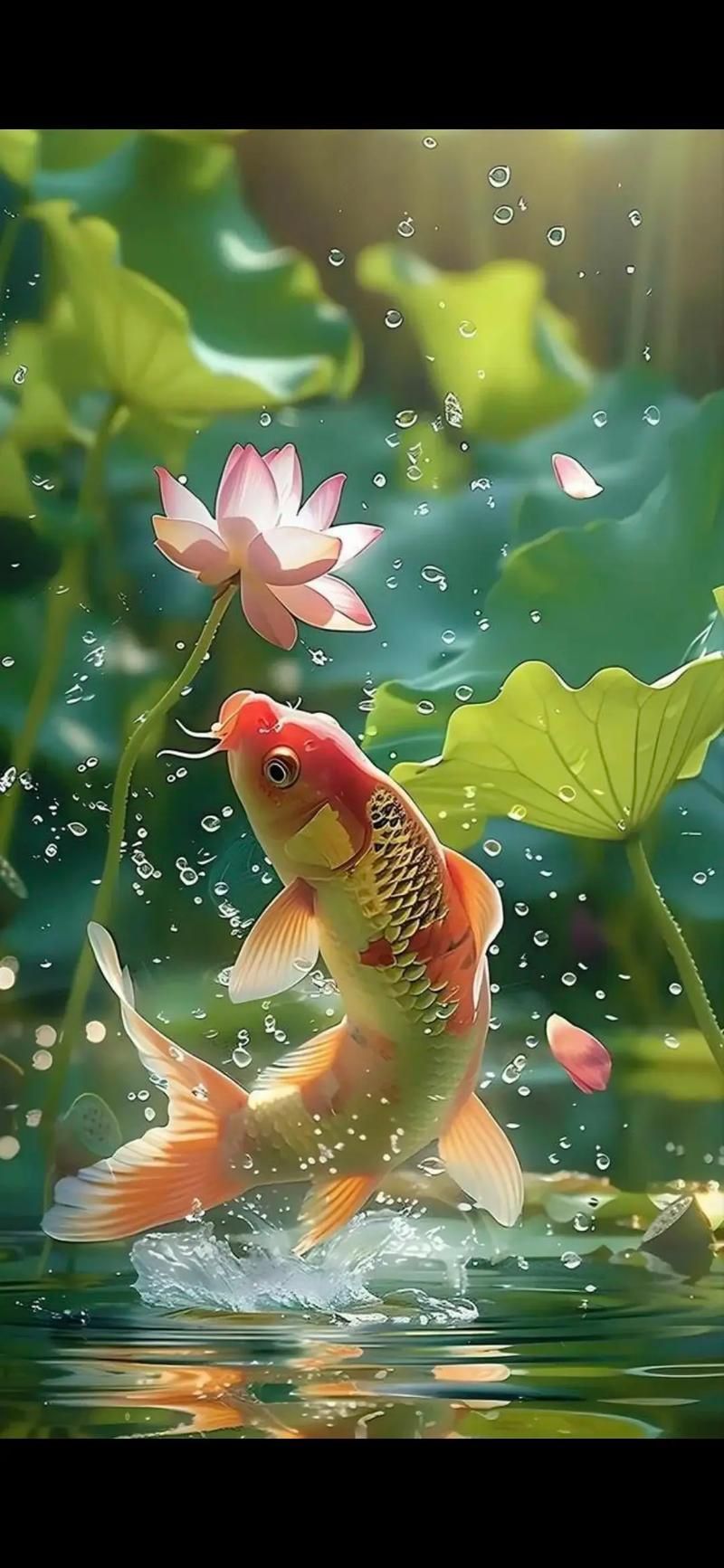 有水有魚的手機壁紙