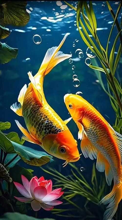 有水有魚的手機壁紙