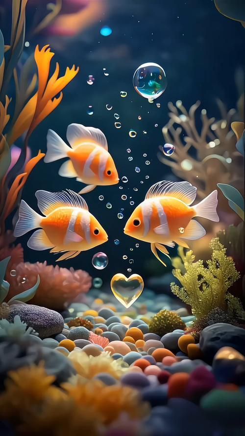 有水有魚的手機壁紙