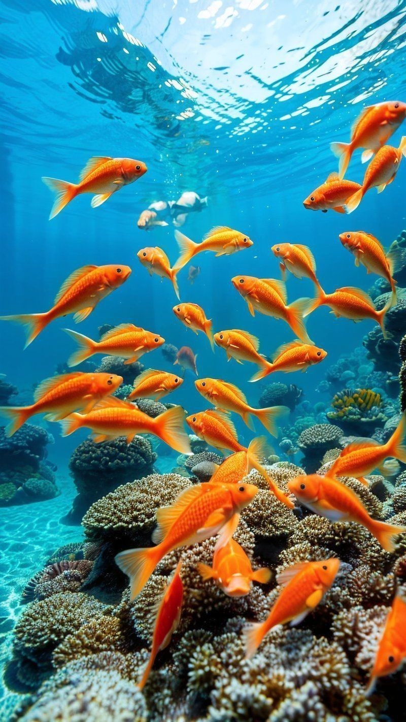 有水有魚的手機壁紙