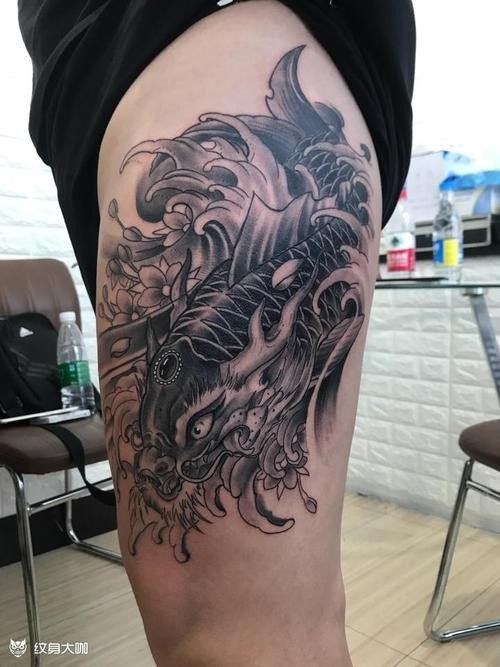龍魚紋身圖案大全圖片