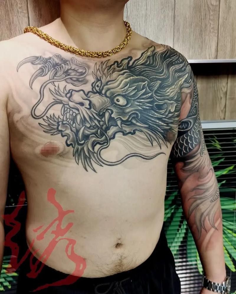 龍魚紋身圖案大全圖片