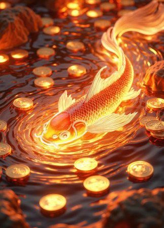 紅動中國網站如何下載金龍魚壁紙？