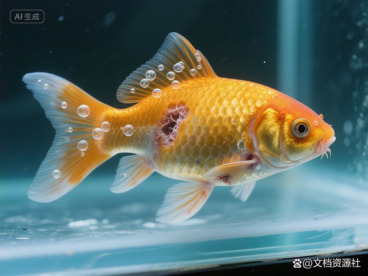 龍魚身上有粘液和氣泡