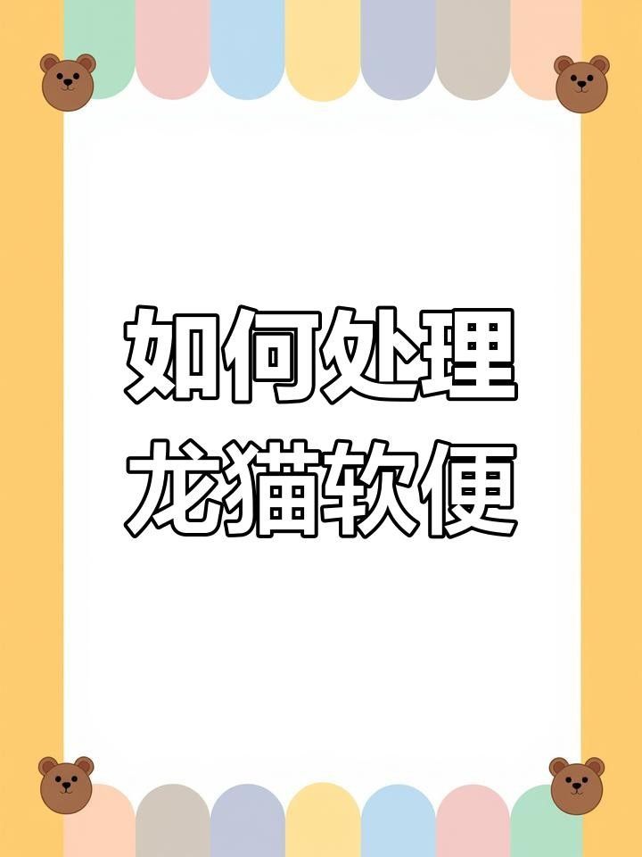 龍貓換糧后軟便怎么辦？