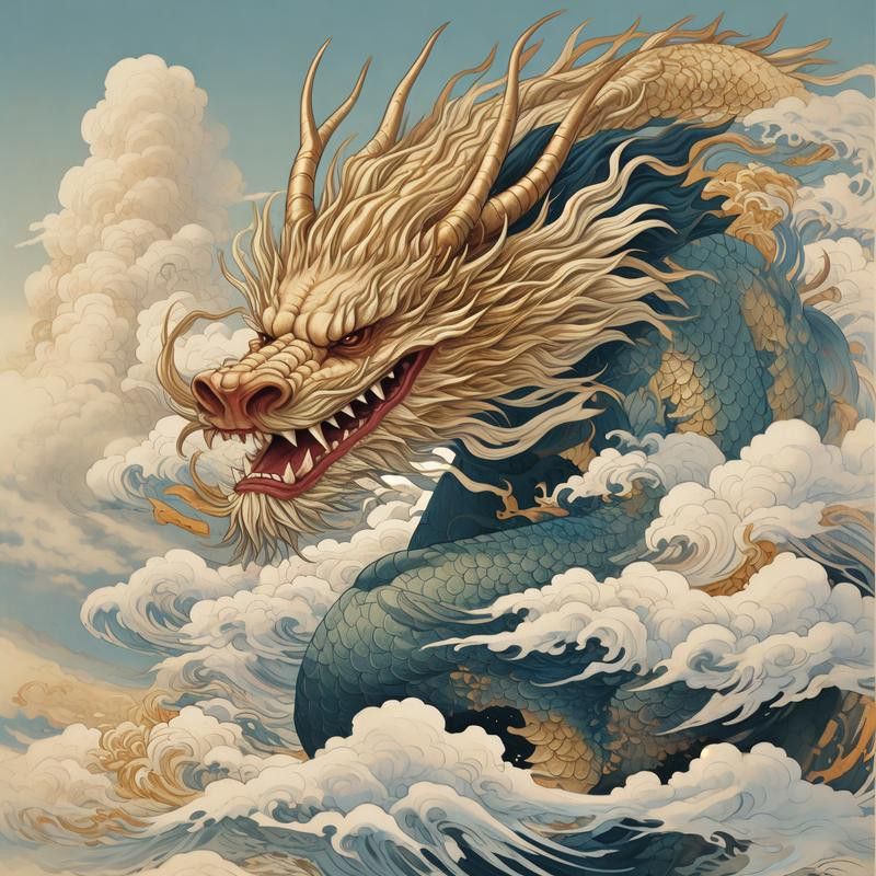 哪里可以找到高清的招財金龍圖片？