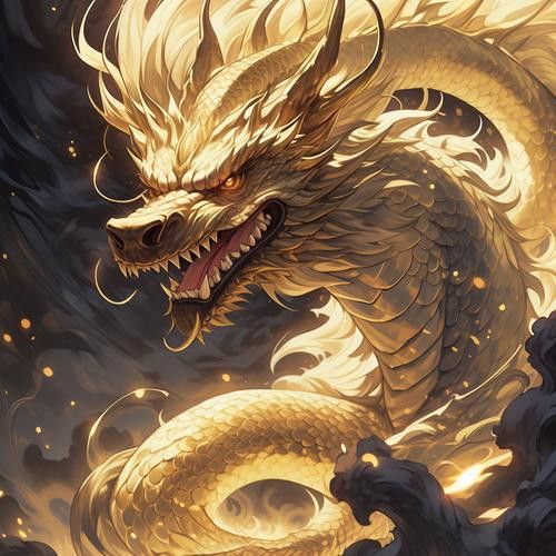 哪里可以找到高清的招財金龍圖片？