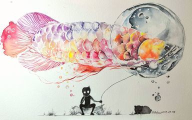 金龍魚圖畫大全大圖簡單又好看（金龍魚圖畫大全）