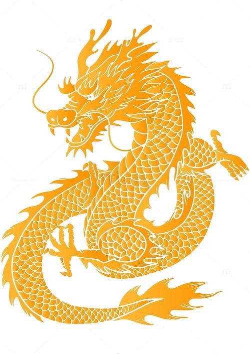 能提供一張古風(fēng)招財(cái)金龍頭像的示例嗎？