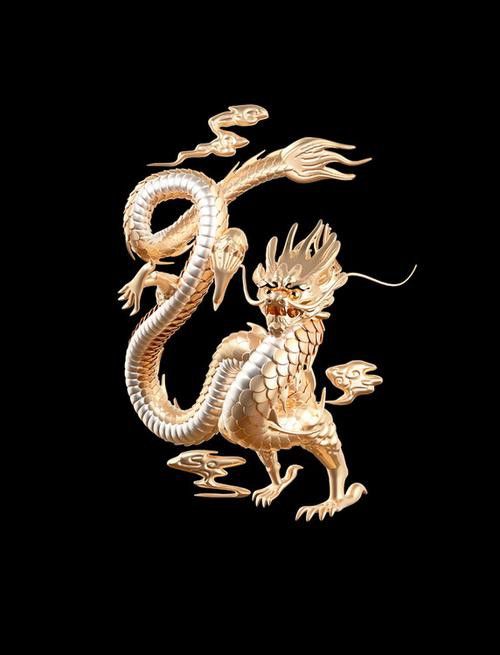 能提供一張古風(fēng)招財(cái)金龍頭像的示例嗎？