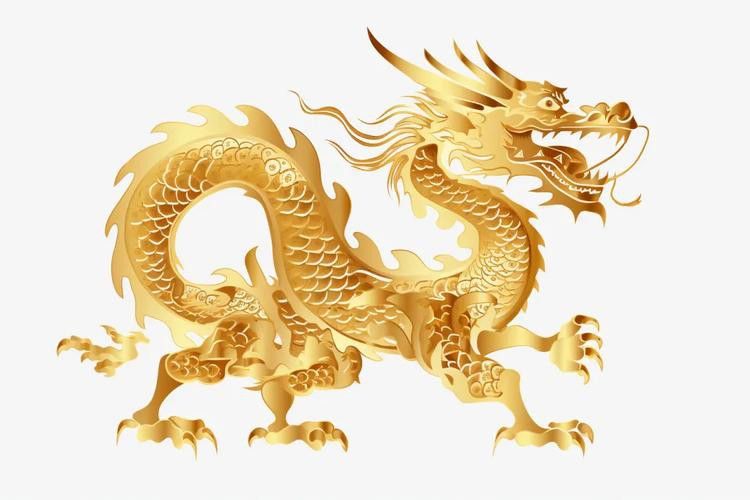能提供一張古風(fēng)招財(cái)金龍頭像的示例嗎？