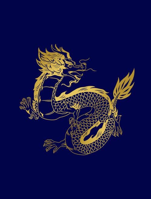 能提供一張古風(fēng)招財(cái)金龍頭像的示例嗎？