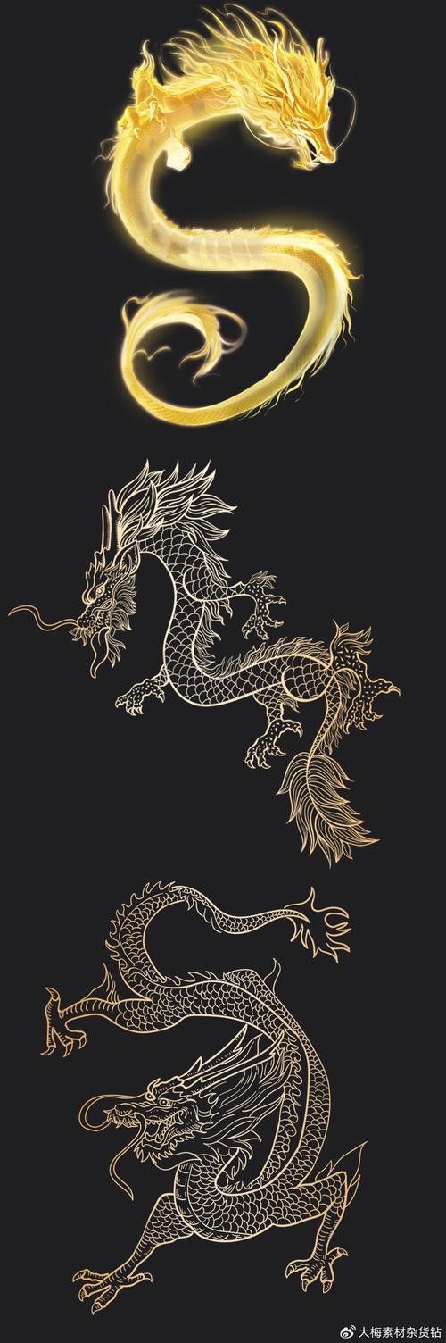 能提供一張古風(fēng)招財(cái)金龍頭像的示例嗎？