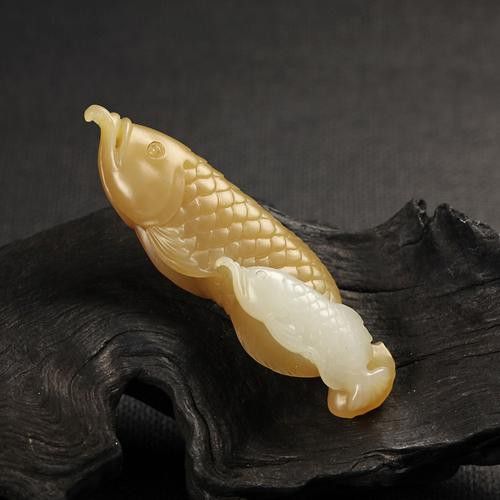 玉雕金龍魚圖片大全欣賞