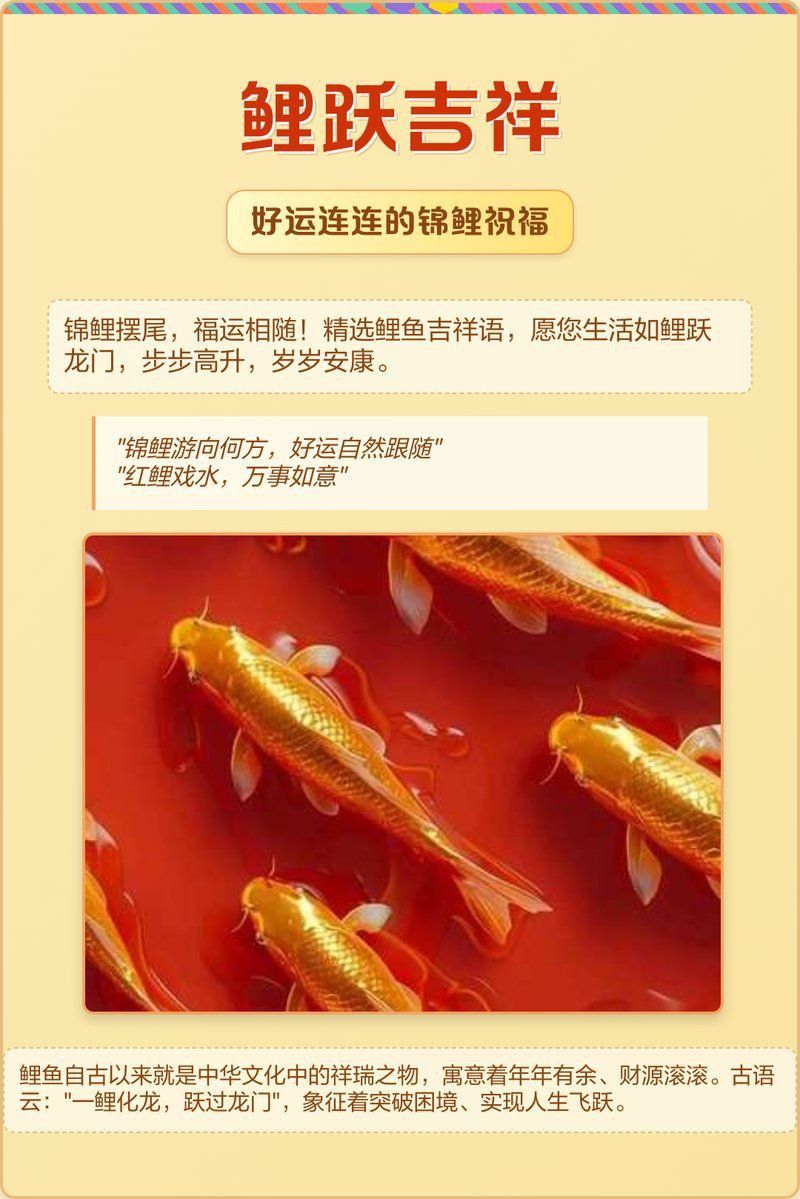 錦鯉好運句子八字