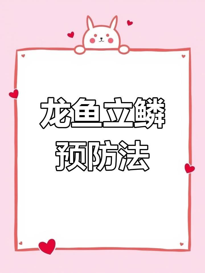 龍魚立鱗病復發后如何護理？