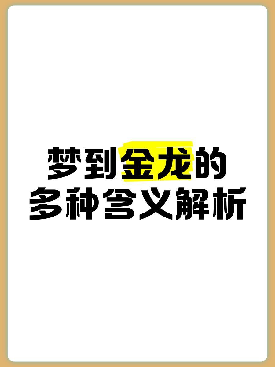 金龍是什么意思