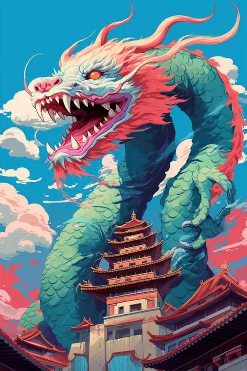 有沒有現代設計中的龍圖片？