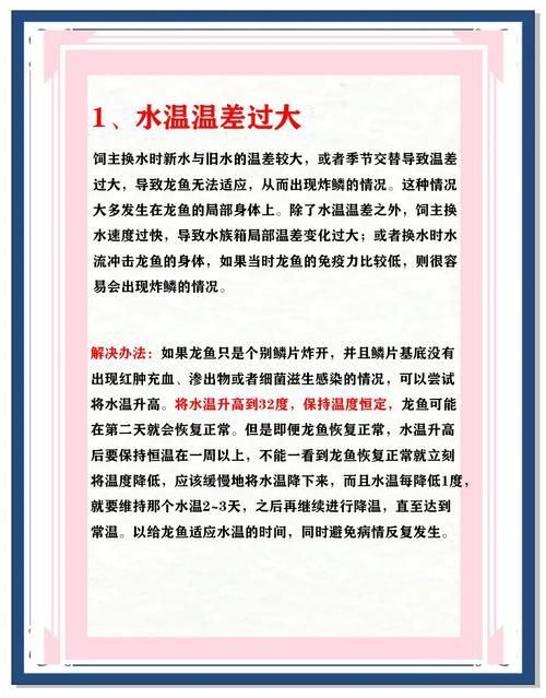 龍魚鱗片疾病圖解