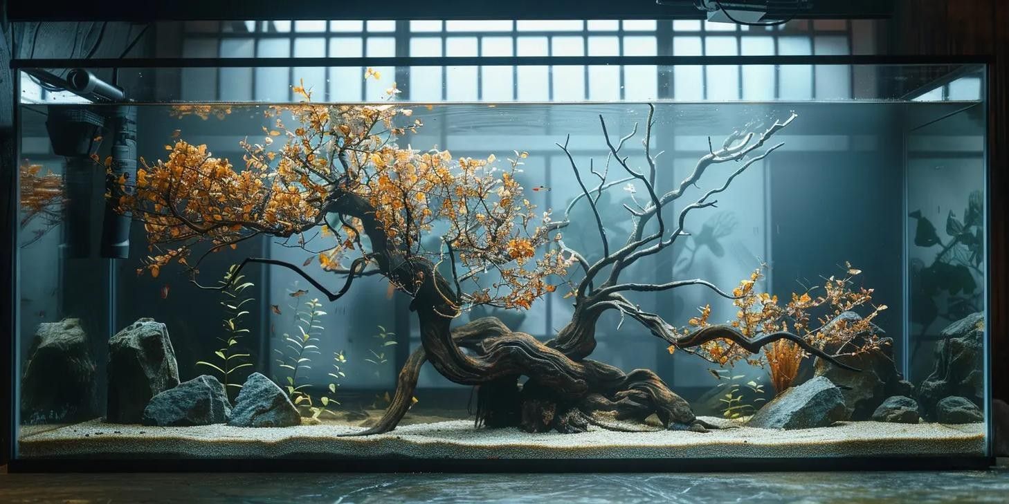 雷龍魚南美缸造景