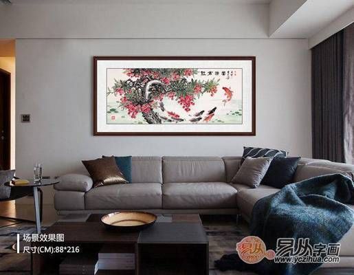 家居龍鳳鯉魚裝飾搭配技巧：中式家居龍鳳錦鯉布置案例