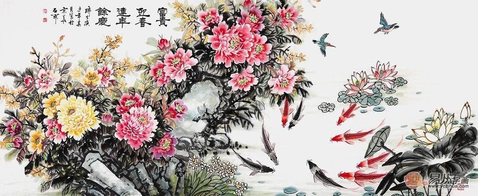 家居龍鳳鯉魚裝飾搭配技巧：中式家居龍鳳錦鯉布置案例