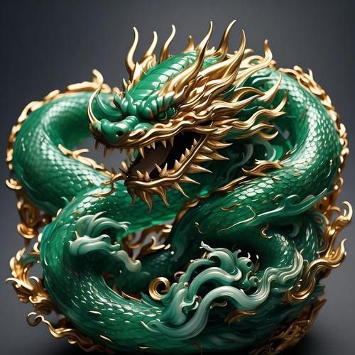 能提供更多龍神的藝術圖片嗎？