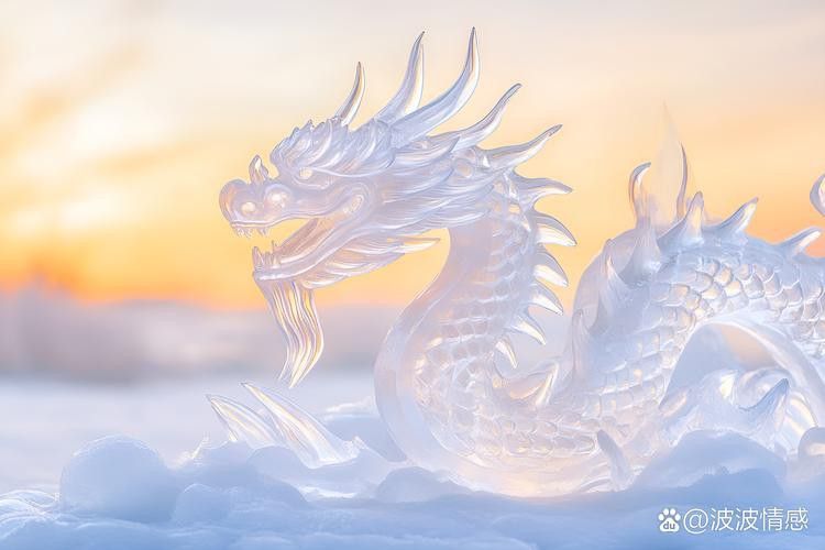 能給出幾張冰雕龍圖片嗎？