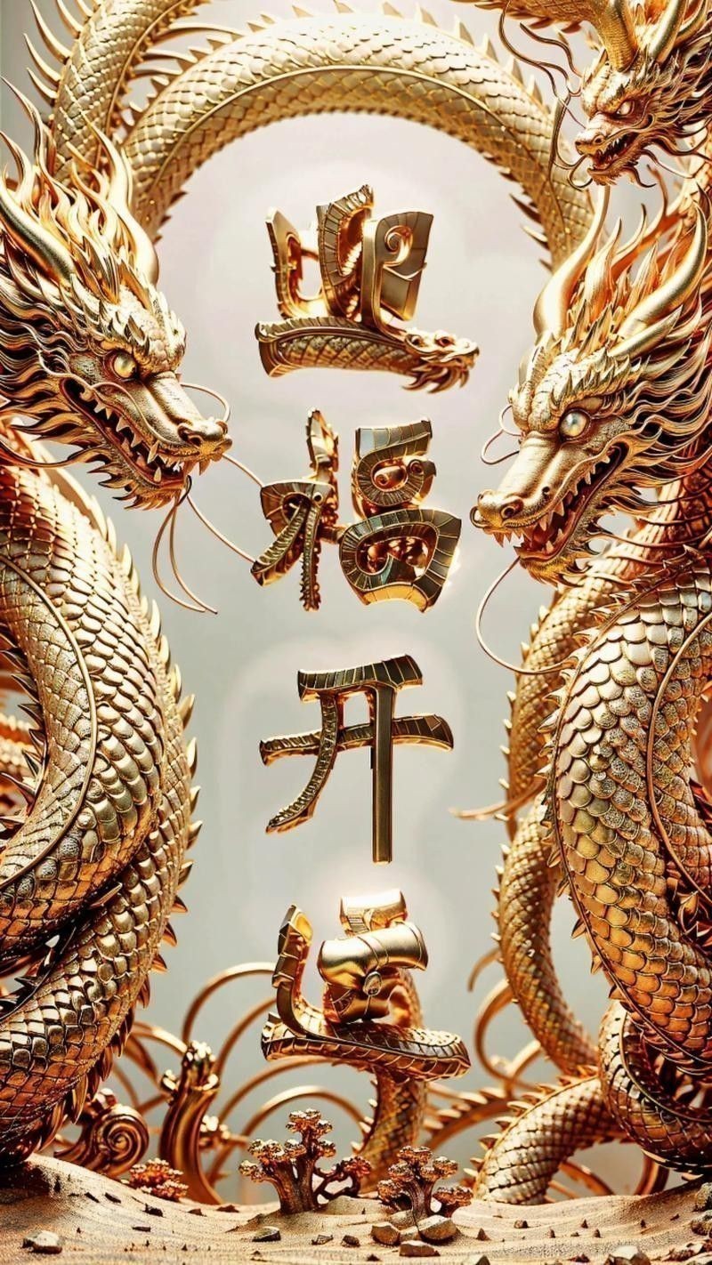 有沒有動態(tài)的招財金龍壁紙？