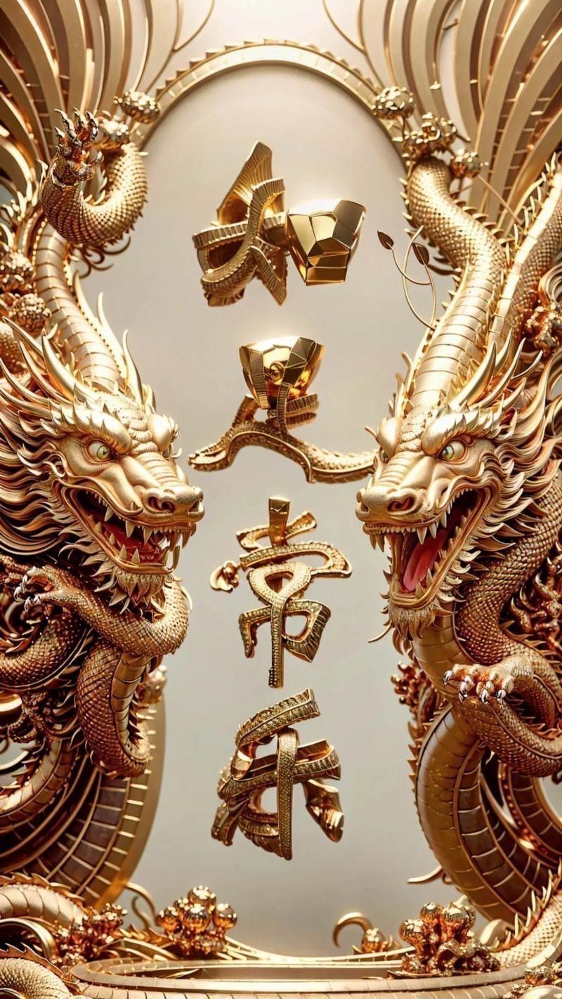 有沒有動態(tài)的招財金龍壁紙？