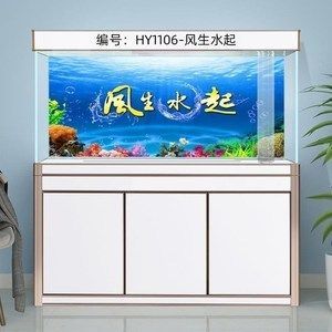 紅龍魚魚缸背景圖怎么選（養紅龍魚缸用什么背景好）