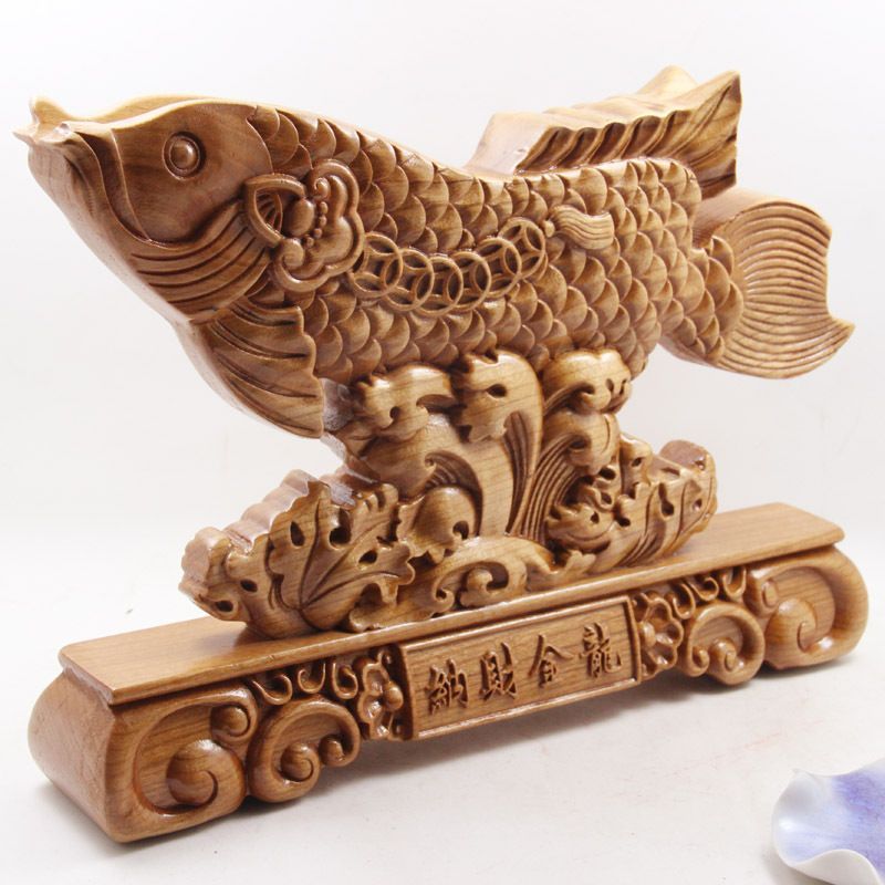 龍魚木雕擺件怎么擺放：龍魚木雕擺件怎么擺放龍魚木雕擺件好運和財富