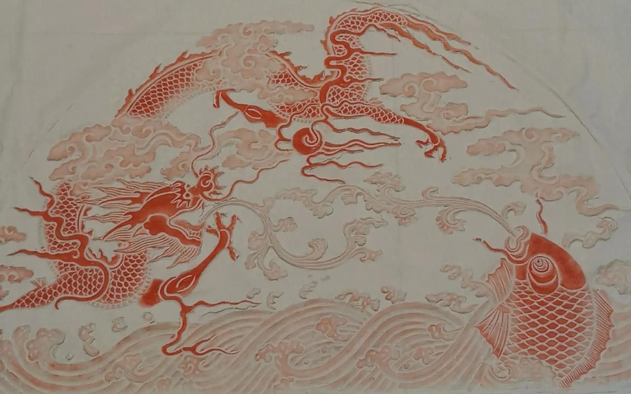 龍魚圖騰圖片高清